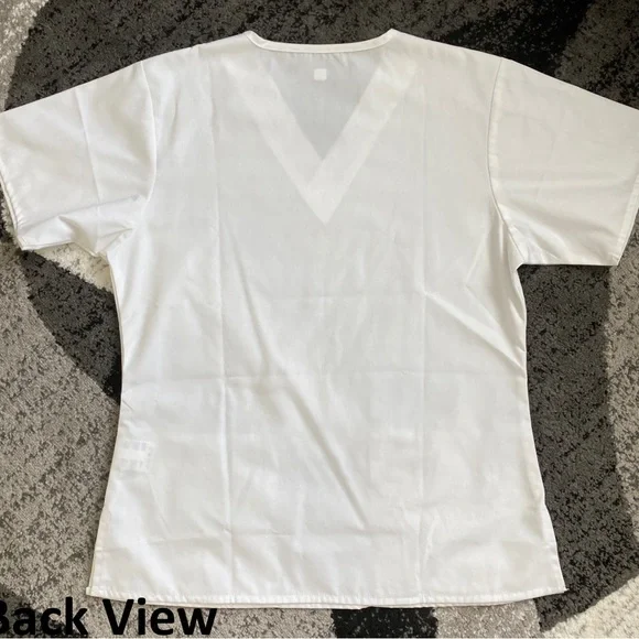 NWOT WonderWink Women Small/SP White Scrub Set - Picture 2 of 12